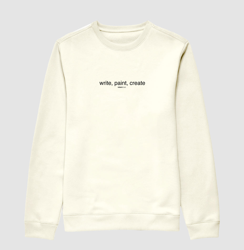 write, paint, create